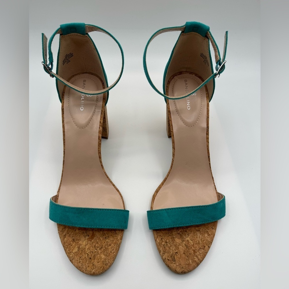Bandolino Armory Sandal Heeled with Cork Detail NWOT